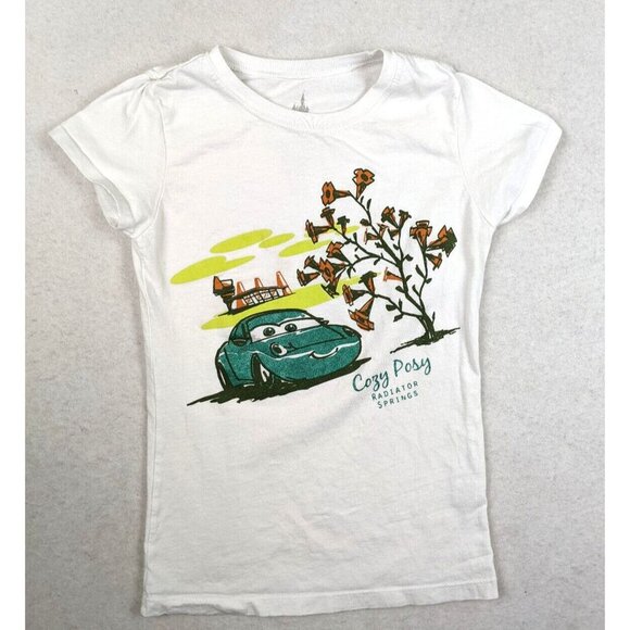 DISNEY PARKS RADIATOR SPRINGS CARS SALLY - COZY POSY - GIRL'S T-SHIRT - M - Picture 1 of 7